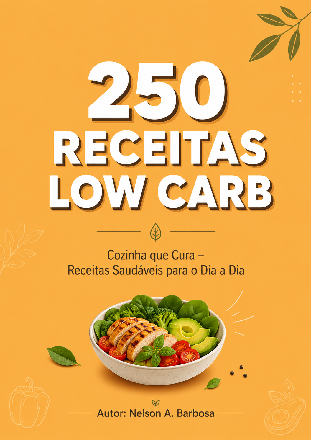 Capa do e-book 250 RECEITAS LOW CARB