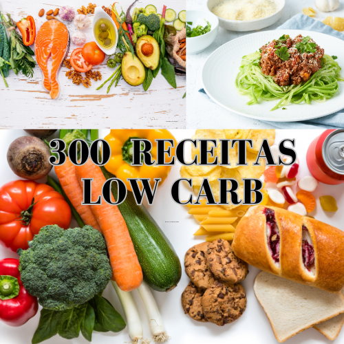Capa do e-book 300 RECEITAS SAIDÁVEIS:155 RECEITAS LOW CARB E 155 RECEITAS FITNESS